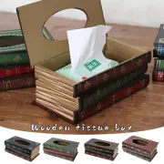 Wooden Tissue Box Cover - Eco-Friendly Pull Dice Dispenser - Decorative Holder⇡
