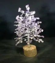 AMETHYST STEP STYLE GEMSTONE CHIP TREE WITH 300 STONES CRYSTAL TREE OF LIFE