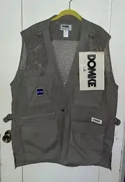 Domke Vest Men XL Beige PhoTOGS Photo Vest Cargo Safari Mesh Khaki Quilt NEW