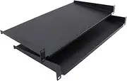 kenable Fixed Cabinet Cantilever Shelf 250mm Deep Universal Black for 19 Rack