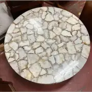 Elegant Agate Stone Coffee Table –Natural Gemstone Design for Modern Living Room