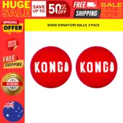 2 Pack KONG Signature Balls Durable Ball for Chasing and Retrieving for Medium