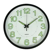 305mm Luminous Wall Clock Glow In The Dark Silent Quartz Indoor Home Modern Clock