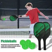 AU Pickleball Rackets Set Paddle Set of 2 Rackets and 4 Pickle-Ball Racquet