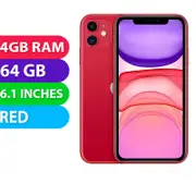 Apple iPhone 11 (64GB, Red) - Refurbished (Excellent)