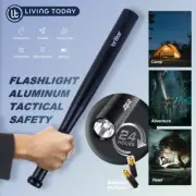 LED Torch Brillar 14inch Flashlight Super Bright Camping Battery Aluminum Safety