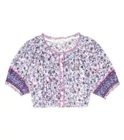 [Poupette St Barth Kids] Poupette St Barth Kids Andrea floral top Y 6 multicoloured