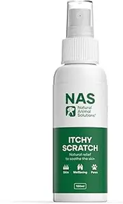 Natural Animal Solutions Itchy Skin Relief for Dogs and Cats. Itch Relief Spray & Hot Spot Spray Support for Dogs Irritated Dry Itchy Skin and Allergies. Anti-Itch Spray for Dogs, 100ml