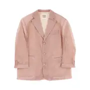 [DOUDOU] DOUDOU Lurex jersey single-breasted jacket Kids 12Y 12Y Pink