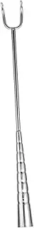 CIYODO 1Pc Stainless Steel Roasting Long Hook for BBQ Meat Hook for Ham Pork Chicken and Goose Heat Resistant Design for Easy Handling BBQ Grill Accessory
