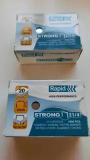 Rapid 21/4 Strong High performance Staples box with 2x5000pcs new
