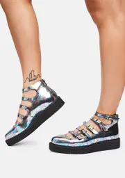 [T.U.K.] Oil Slick Gladiator Sandals