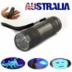 9 LED Mini Aluminum UV Ultra Violet-Flashlight Blacklight Torch Light Lamp Tools