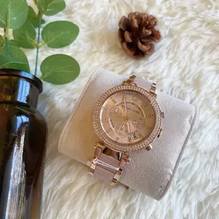 🌟Michael Kors 精品手錶 MK5896 全新正品 時尚外圈滿鑽女錶 羅馬數字 38MM 錶帶玫瑰金