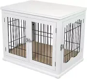 Internet's Best Decorative Dog Kennel with Pet Bed - Small Dog - Double Door