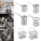 Mesh Food Strainer Rustproof with Handle Fine Sieve Easy to Clean Noodle