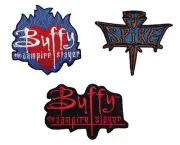 Buffy The Vampire Slayer SET of 3 Iron On Embroidered PATCHES