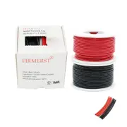 22 Gauge 50 Feet Solid Core Tinned Copper Hook up Wire Kit - 2 Colors