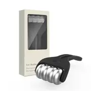 Black Aluminum Alloy Ice Roller Matte Paint Handle Face Body Compress Eye Face Massage Care