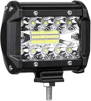 BYBDQKTVEH 1/2pcs 4" LED Combo Work Lights Bar Spotlight Off-Road Driving Spot Flood Fog Lamp for Truck Boat SUV 12V 24V Headlight for ATV Work Light(1 pcs)