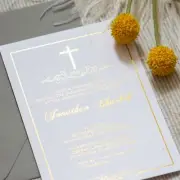 Fluer de Lis - Christening - Any Religious Event Invitation