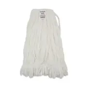 Boardwalk 8003 Enviro Clean Looped Mop Head w/ Tailband - L, White (12/Ct) New