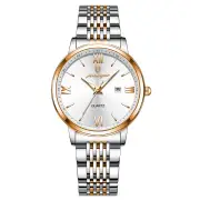 POEDAGAR Women Watch Thin Waterproof Luminous Quartz Watch Calendar Analog Stainless Steel Wrist Watch Date Lady Watch