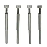 Stainless Steel Adjustable Swage Stud For 3/16" Cable Rail Wire Marine Grade 4PC