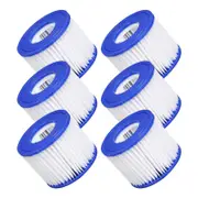 6pcs Lay Z Spa Filter Cartridge VI Size 58323 Replacement by Bestway Cartridge