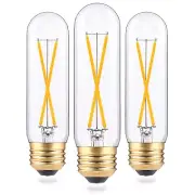 Dimmable 2W Tubular LED Bulbs, 2700K Warm White, Edison Style Filament Light ...