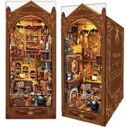 Book Nook Kit, Magic Store Dollhouse 3D Puzzle Booknook Bookshelf Insert Deco...