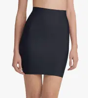 $78 NWT Commando Two-Faced Tech Half Slip CC401 Smoothing Compression Black XS