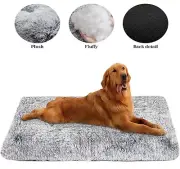 Large Dog Mat Kennel Crate Pad Plush Soft Pet Bed Washable Anti-Slip 36"x23"x5"