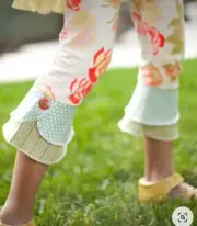 Matilda Jane Girls size 8 Serendipity Scrappys Floral Leggings New