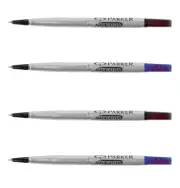 Parker Quink Roller Ball Pen Refills RB RollerBall Refill Fine Medium Blue Black