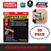 Handy Hardware® Sandpaper 30PCE Wet Assorted Grits Tear Resistant 225 x 275mm