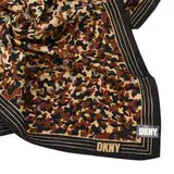 在飛比找遠傳friDay購物優惠-DKNY 滿版迷彩風帕領巾-黑邊