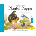 (瑋恩書店)英文厚頁拉拉童書 回頭書 二手書 SLIDE AND PLAY: PLAYFUL PUPPY 手指推拉書