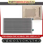 A/C Condenser w/o bracket for Honda Civic Acura EL 2001 2002 2003 2004 2005 1.7L (for: Honda)