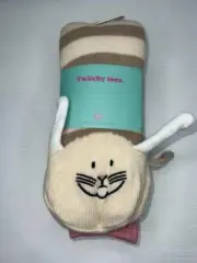 NEW WITH TAGS LADIES PETER ALEXANDER CHUNKY LONG KNIT BUNNY SOCKS SIZE S/M