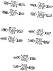 [LIFKOME] Sweater Clip Clothes Hangers Sweater Clasps for Women Shawl Clips for Women Retro Cardigan Clip Cinch Clips Metal Cardigan Clip Scarf Decoration Clip Silver Zinc Alloy