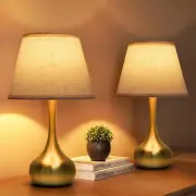 Touch Table Lamp Set of 2, Farmhouse 3-Way Dimmable Bedside Lamps for Nightst...