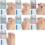 On False Toenails Full Cover Toenail Tips Press on Toenailsfor Women