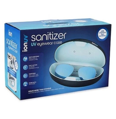 Brand New TZUMI Ion UV Sanitizer Eyewear Glasses Sun Shades Case Safe Cleaning