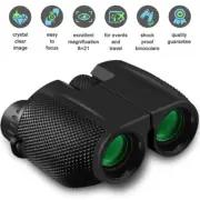 Telescopes 10x25 Mini Binoculars Folding Bird Watching Lightweight Waterproof
