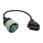 1PCS Heavy Duty Truck 9 Pin J1939 to 16 Pin OBD2 16PIN OBDII Adapter Cable