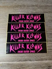 KILLER KLOWNS FROM OUTER SPACE RARE 1988 VINYL PROMO BUMPER STICKER CULT HORROR