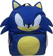 [Ruz] Sonic The Hedgehog Big Face School Backpack With 3D Ears And Quills