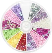 VINTORKY 2 Box Nail Art Material Set Nail Accessories Nails Glitter Patch Nail Sequins Manicure Accessories Nail Art Decoration Nail Stickers Colorful