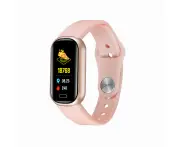 Smart Watch Bluetooth-compatible Waterproof Outdoor Sports Heart Rate Monitoring Music Bracelet Pink